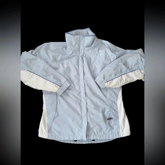 Women’s Columbia Lightweight Nylon Jacket Size Medium Light Blue - Picture 1 of 4
